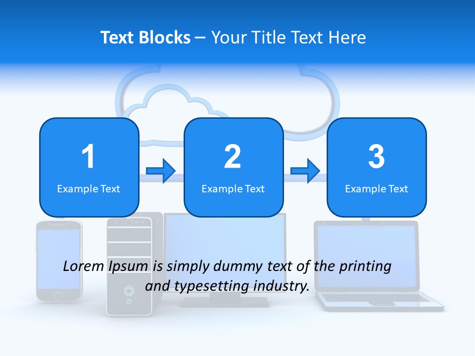 File Cloud Storage Network PowerPoint Template