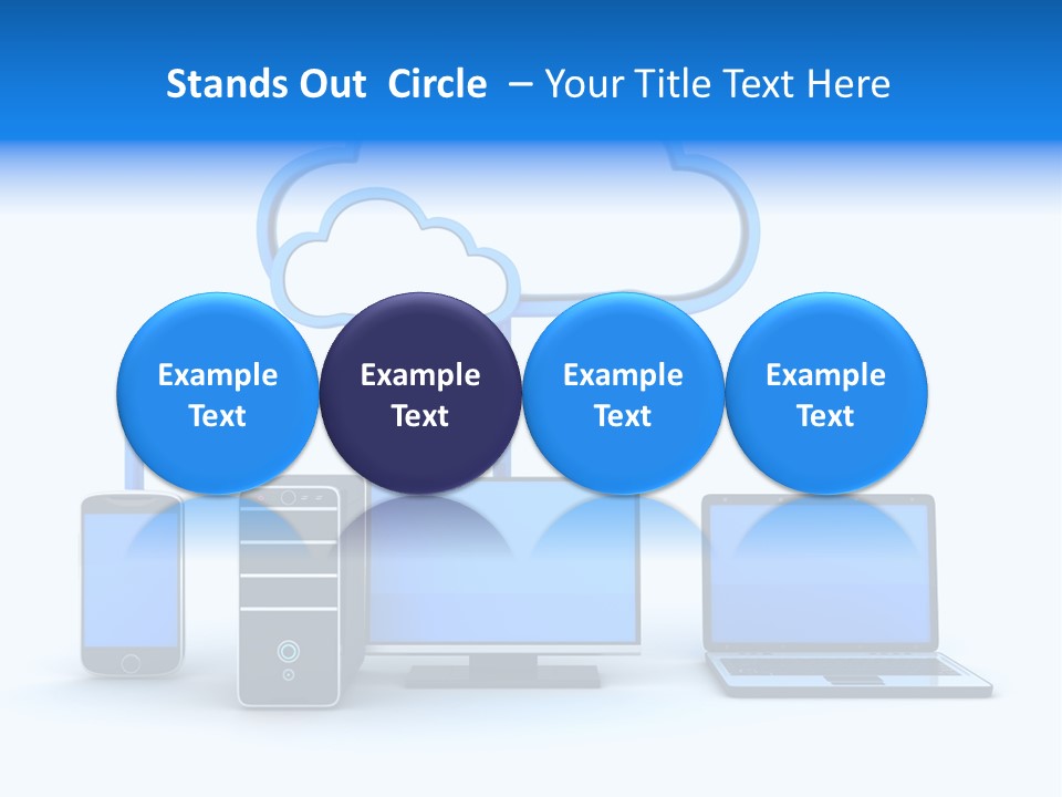 File Cloud Storage Network PowerPoint Template