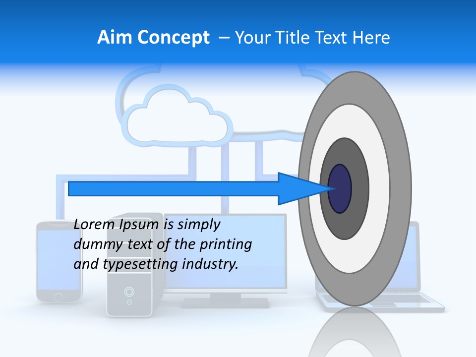File Cloud Storage Network PowerPoint Template