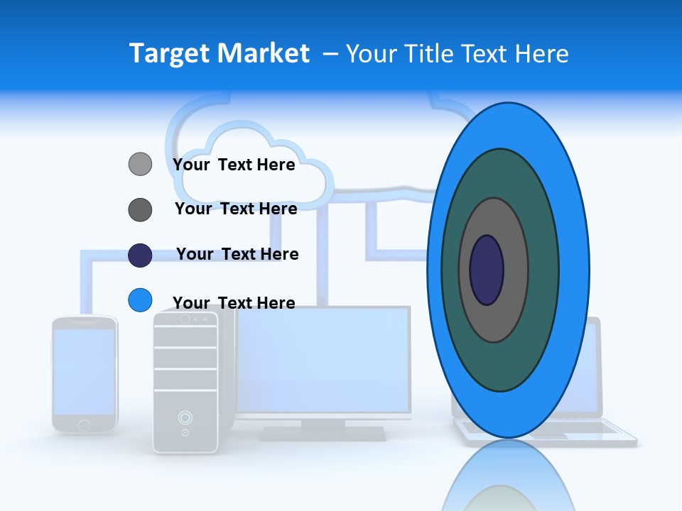 File Cloud Storage Network PowerPoint Template