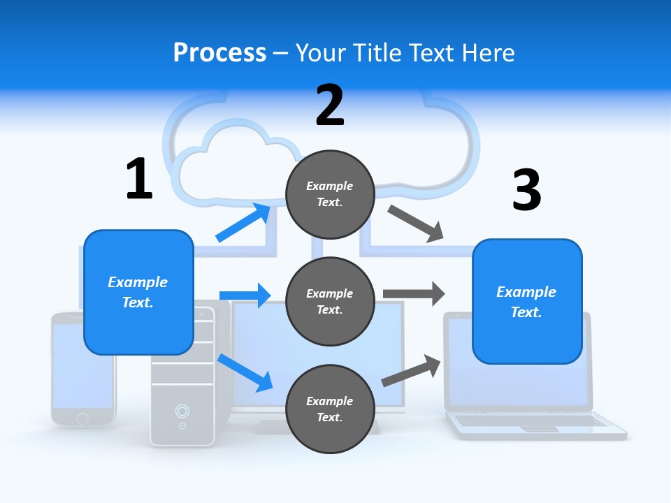 File Cloud Storage Network PowerPoint Template