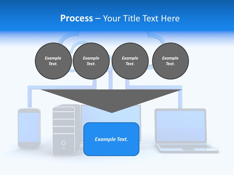 File Cloud Storage Network PowerPoint Template