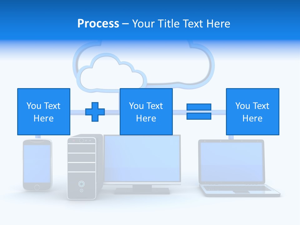 File Cloud Storage Network PowerPoint Template