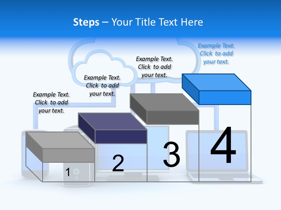 File Cloud Storage Network PowerPoint Template