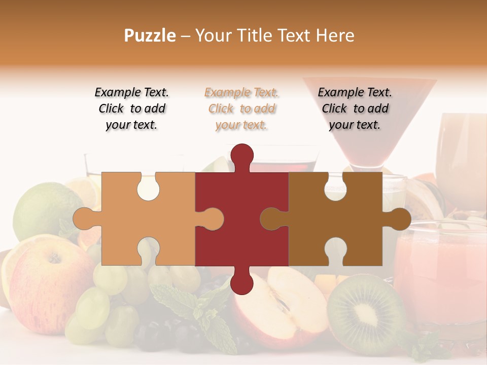 Grape Banana Detox PowerPoint Template