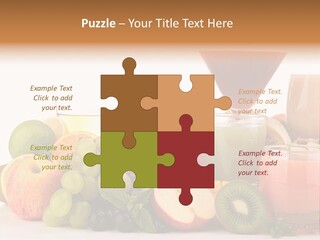 Grape Banana Detox PowerPoint Template