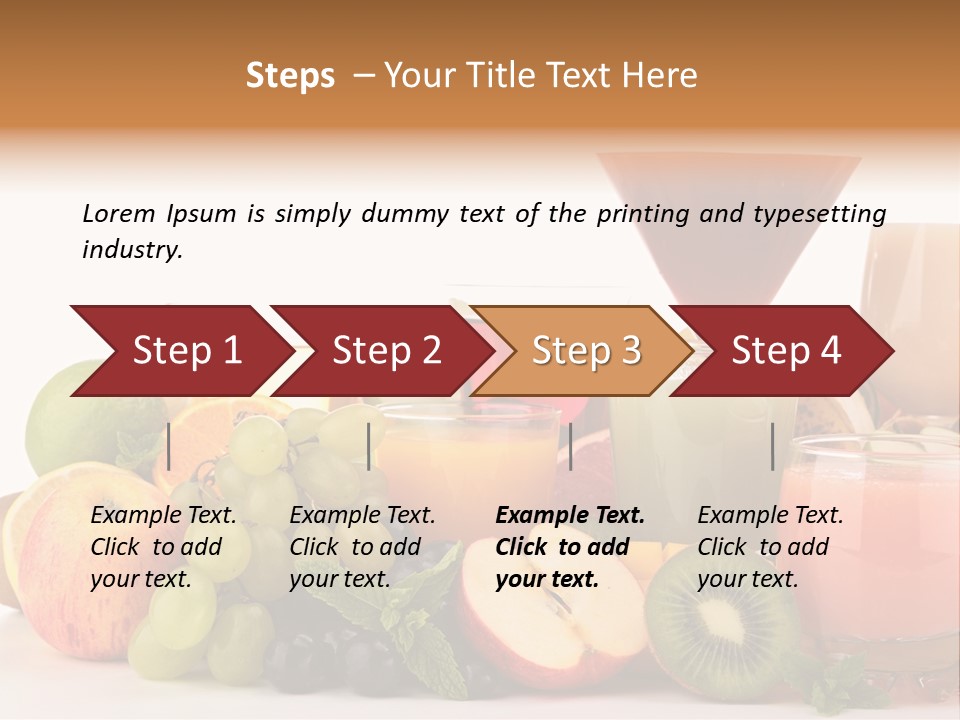 Grape Banana Detox PowerPoint Template