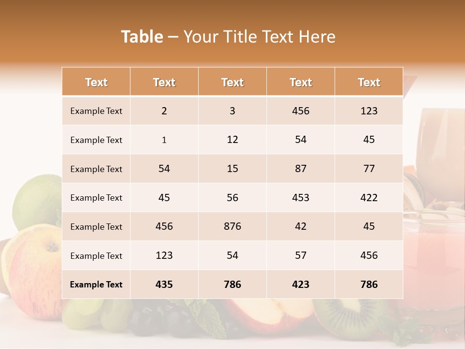 Grape Banana Detox PowerPoint Template