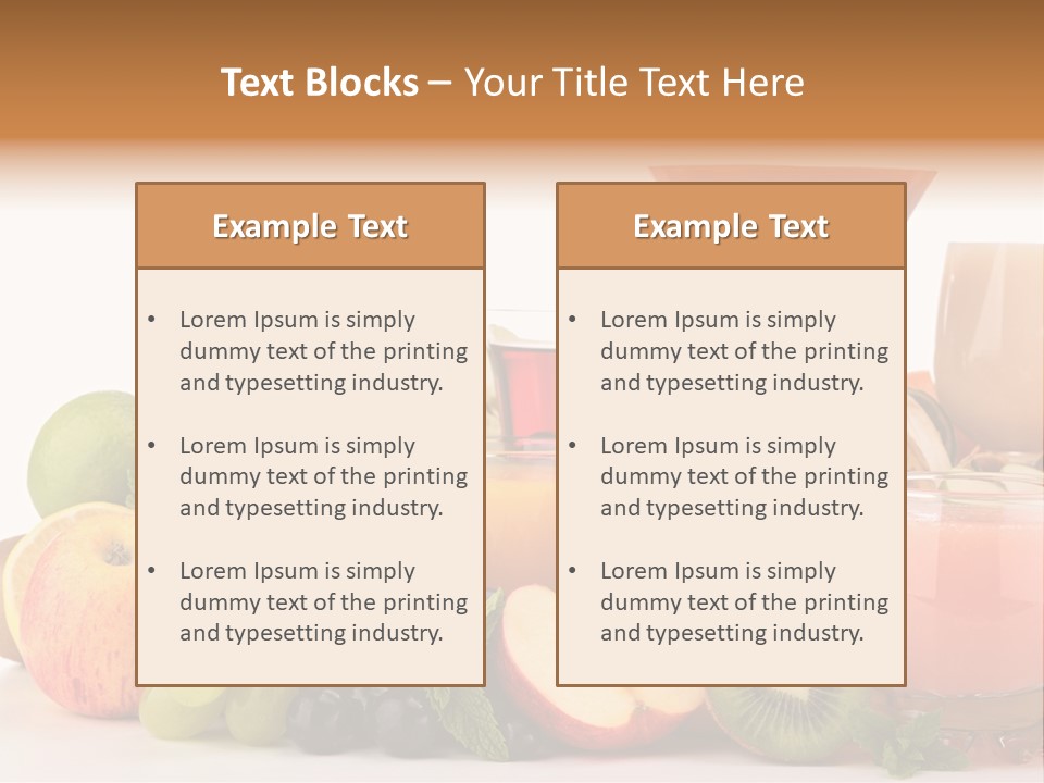 Grape Banana Detox PowerPoint Template