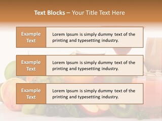 Grape Banana Detox PowerPoint Template