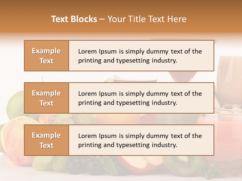 Grape Banana Detox PowerPoint Template