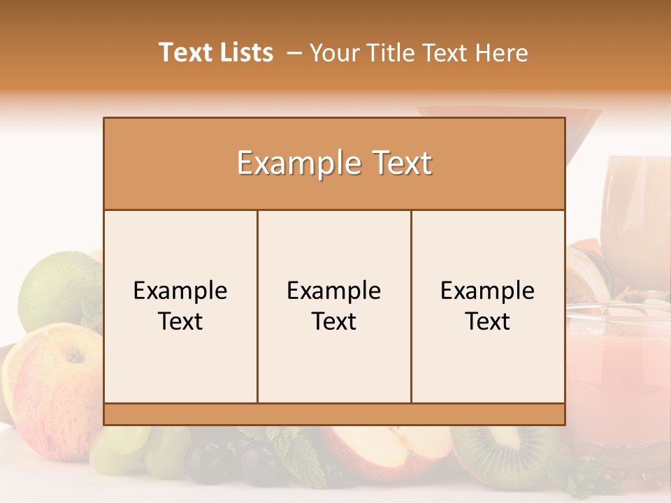 Grape Banana Detox PowerPoint Template
