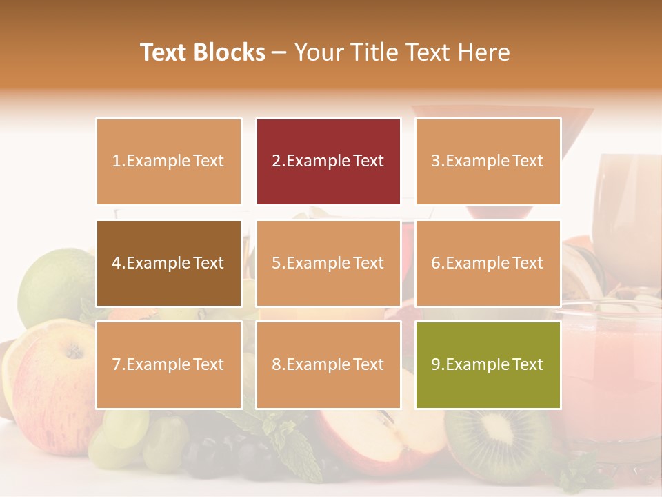 Grape Banana Detox PowerPoint Template