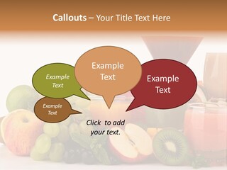 Grape Banana Detox PowerPoint Template