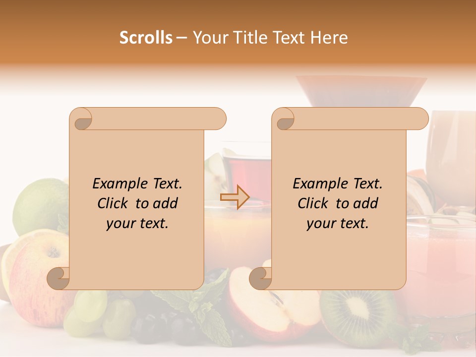 Grape Banana Detox PowerPoint Template