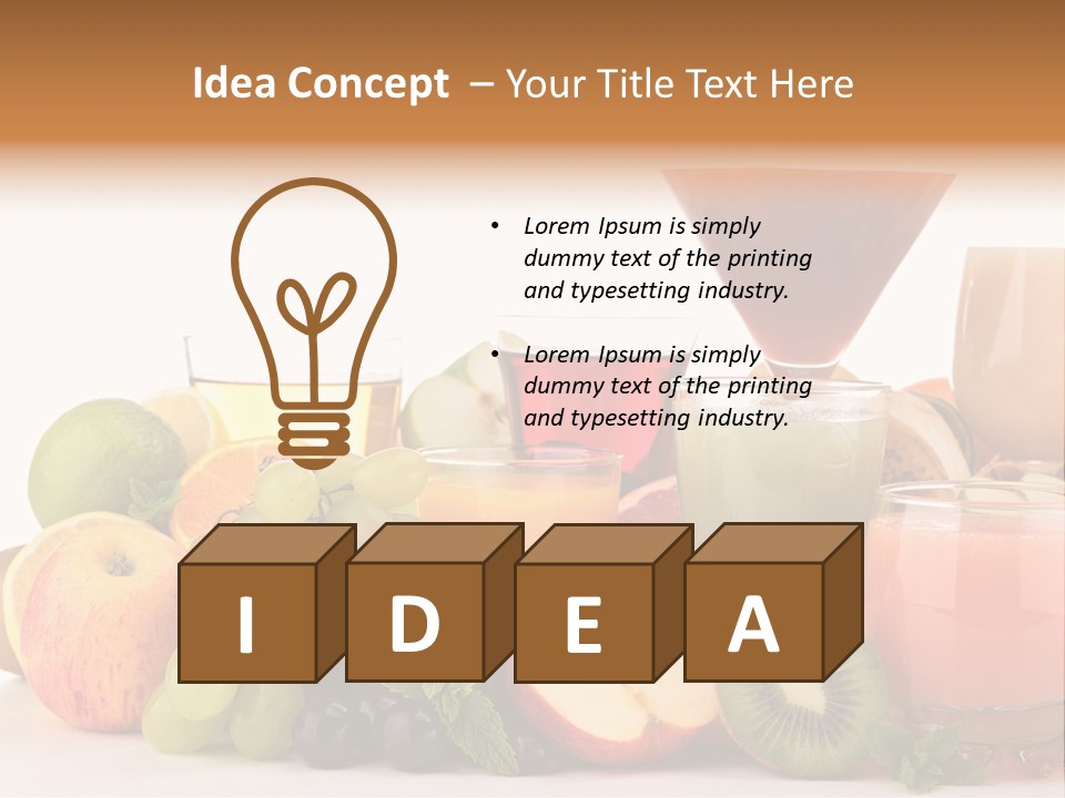 Grape Banana Detox PowerPoint Template