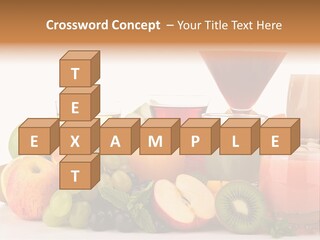 Grape Banana Detox PowerPoint Template