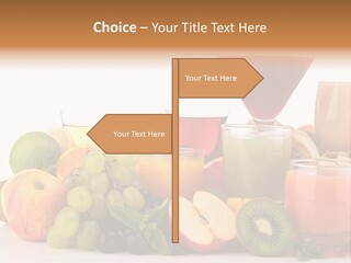 Grape Banana Detox PowerPoint Template