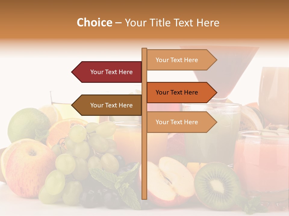 Grape Banana Detox PowerPoint Template