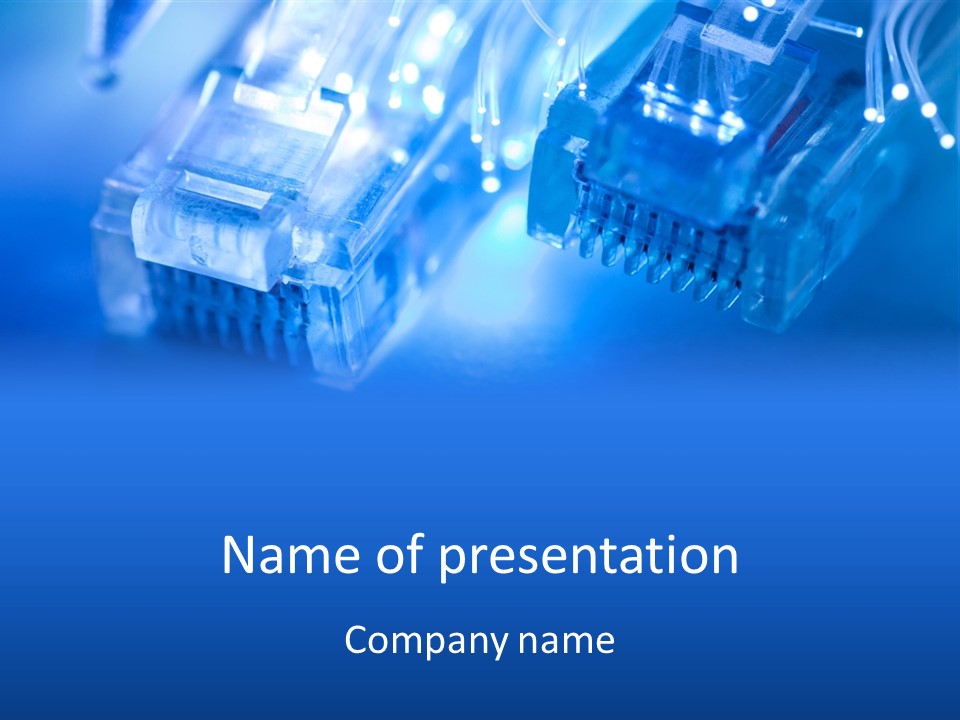 Hitech Connections Network PowerPoint Template