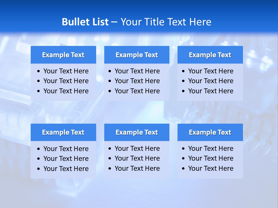 Hitech Connections Network PowerPoint Template
