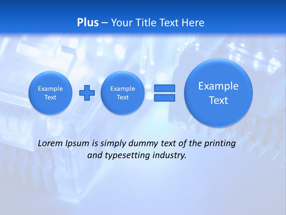 Hitech Connections Network PowerPoint Template