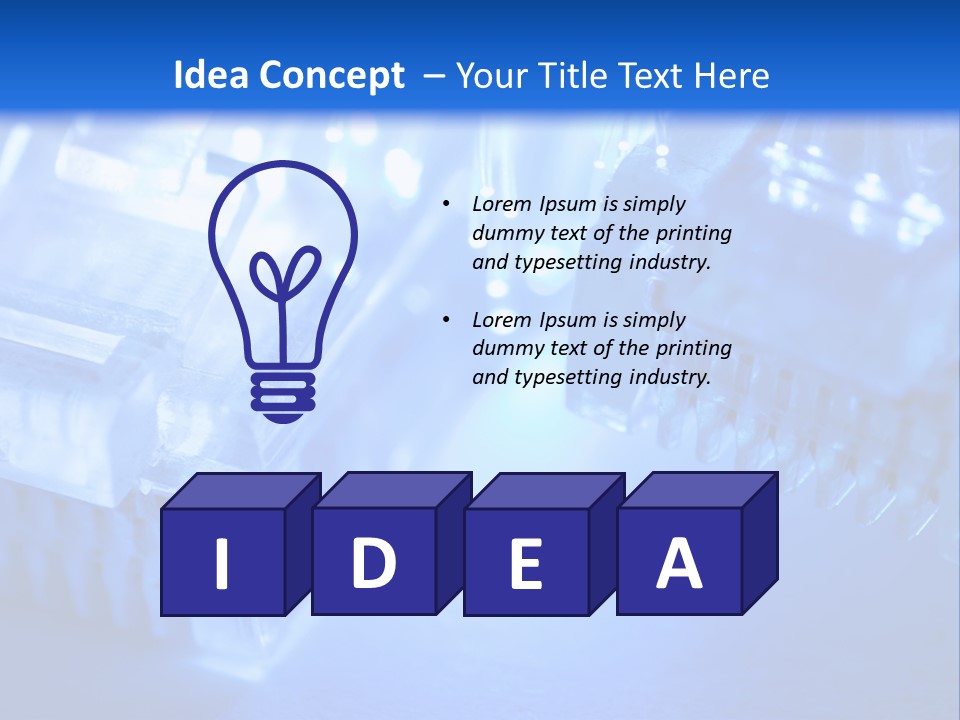 Hitech Connections Network PowerPoint Template