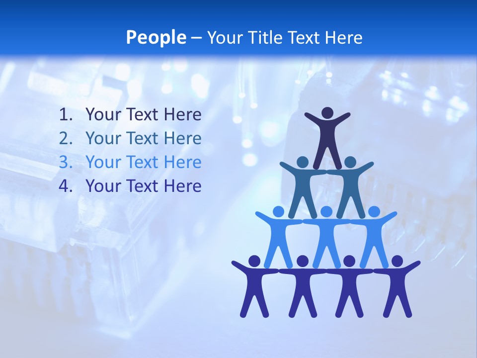 Hitech Connections Network PowerPoint Template