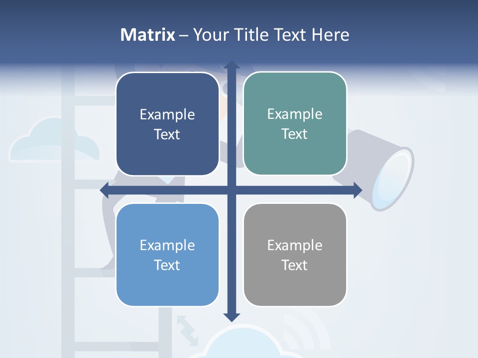 Stair Cooperation Planning PowerPoint Template