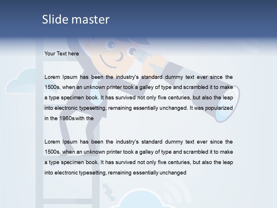 Stair Cooperation Planning PowerPoint Template