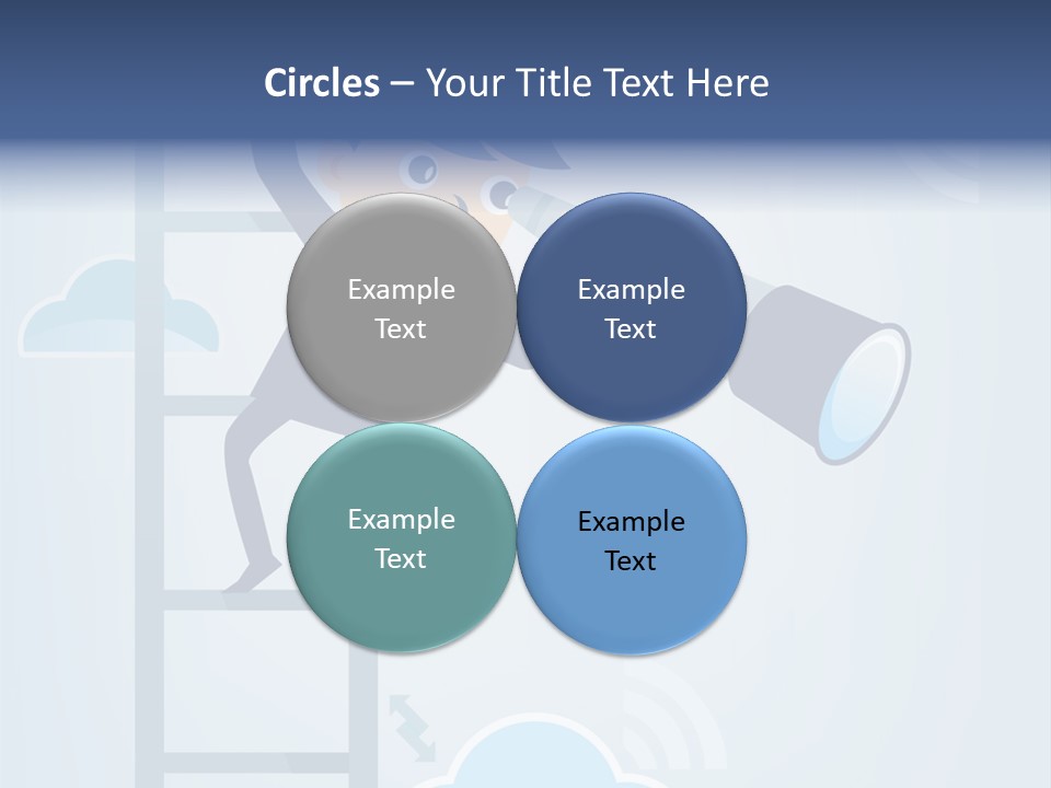 Stair Cooperation Planning PowerPoint Template