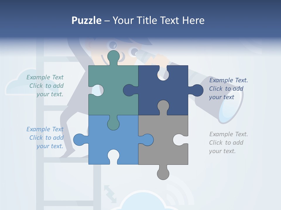 Stair Cooperation Planning PowerPoint Template