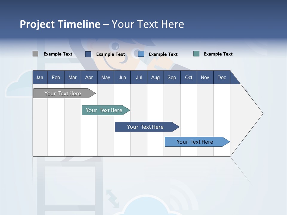 Stair Cooperation Planning PowerPoint Template