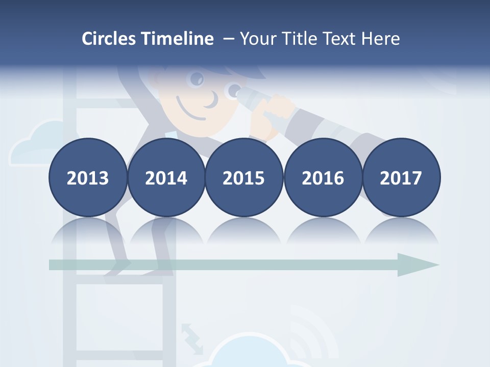 Stair Cooperation Planning PowerPoint Template