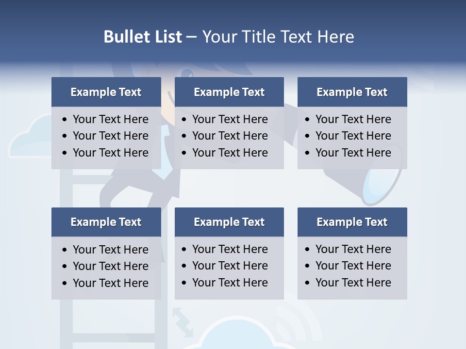 Stair Cooperation Planning PowerPoint Template