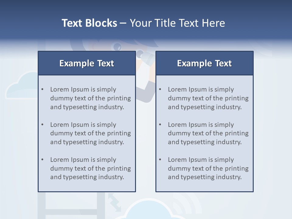 Stair Cooperation Planning PowerPoint Template