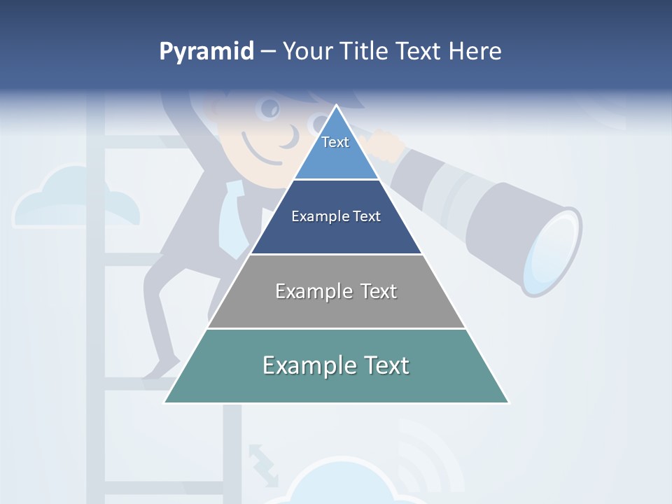 Stair Cooperation Planning PowerPoint Template
