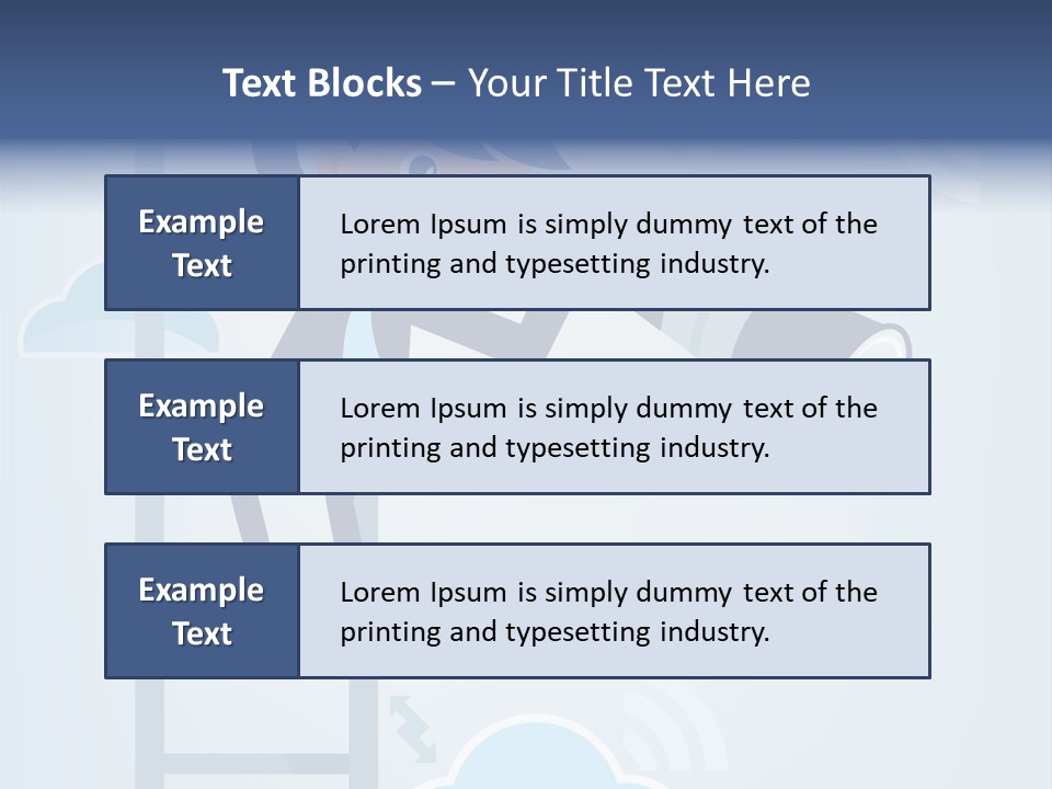 Stair Cooperation Planning PowerPoint Template