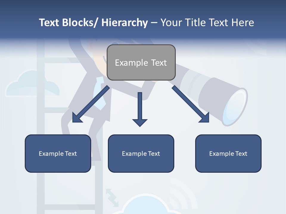 Stair Cooperation Planning PowerPoint Template