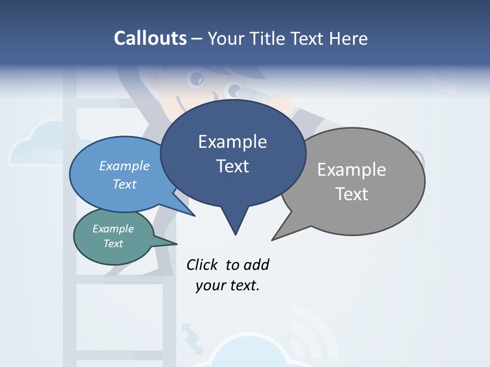 Stair Cooperation Planning PowerPoint Template