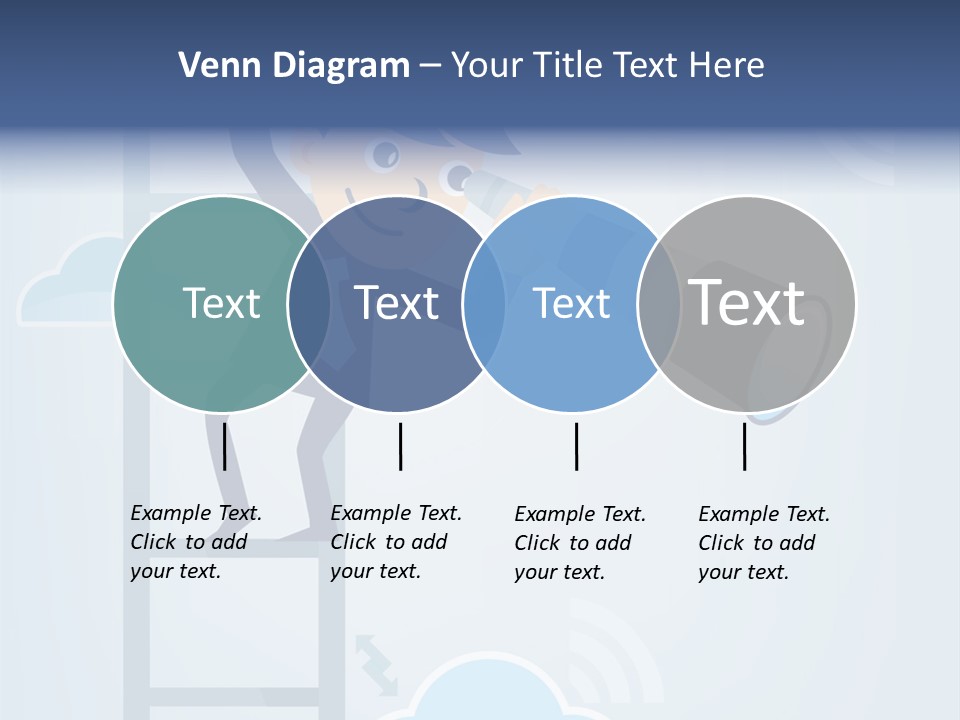 Stair Cooperation Planning PowerPoint Template