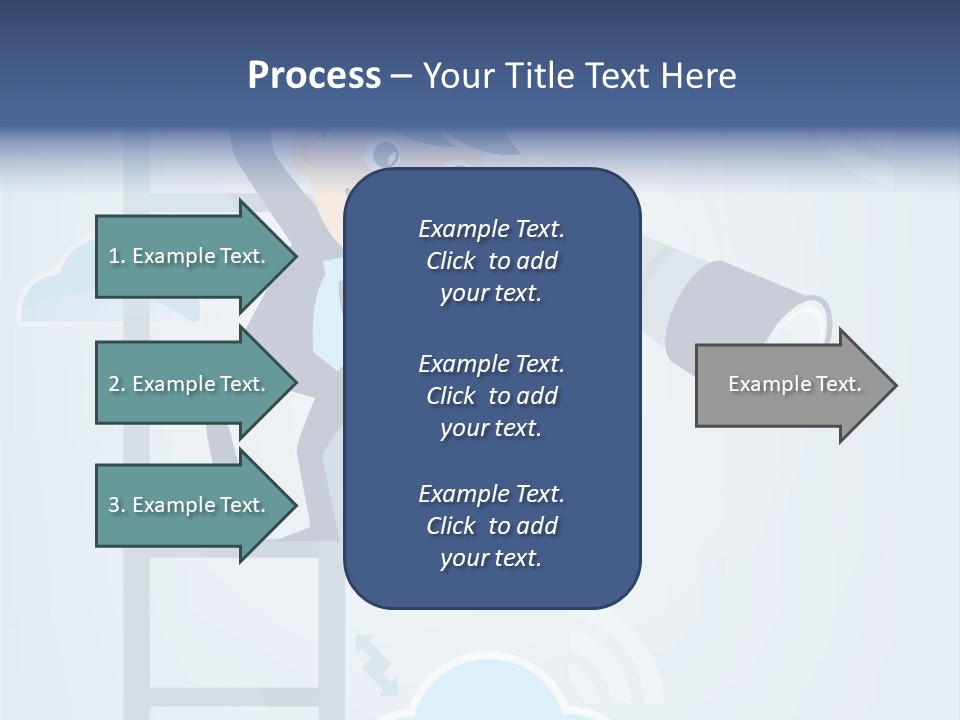 Stair Cooperation Planning PowerPoint Template