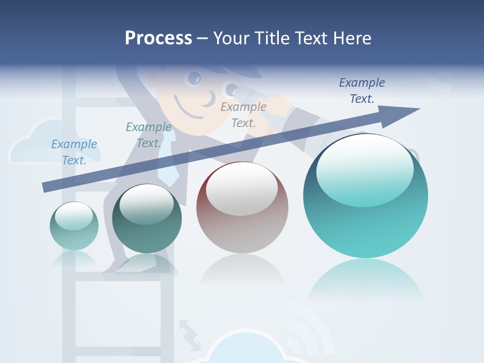 Stair Cooperation Planning PowerPoint Template