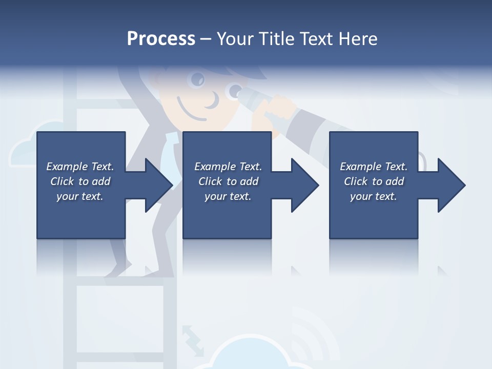Stair Cooperation Planning PowerPoint Template