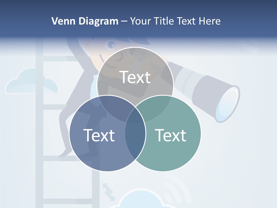 Stair Cooperation Planning PowerPoint Template