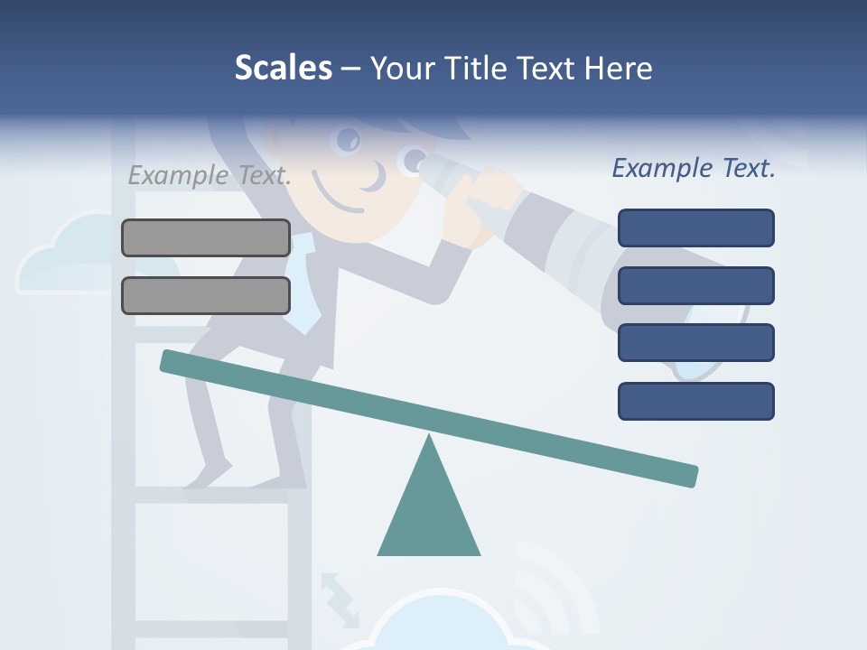 Stair Cooperation Planning PowerPoint Template