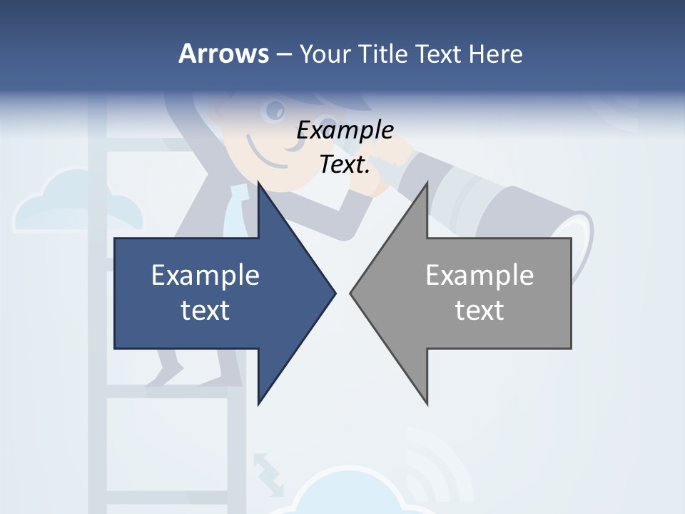 Stair Cooperation Planning PowerPoint Template
