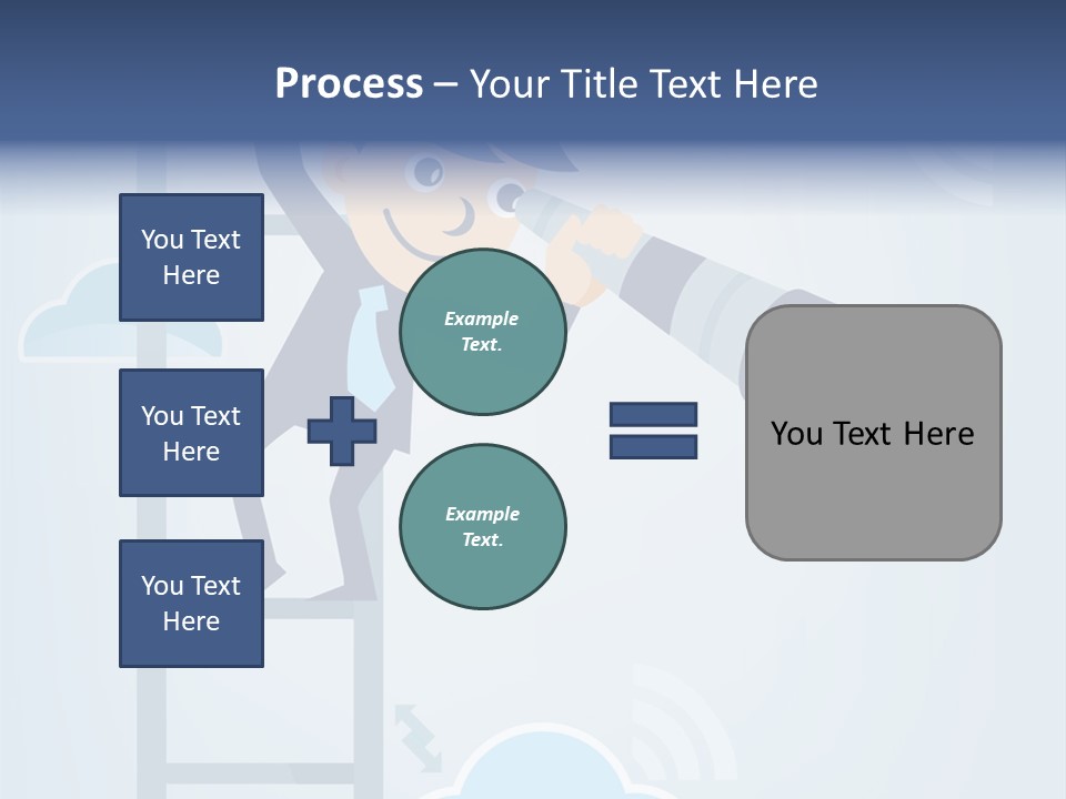 Stair Cooperation Planning PowerPoint Template