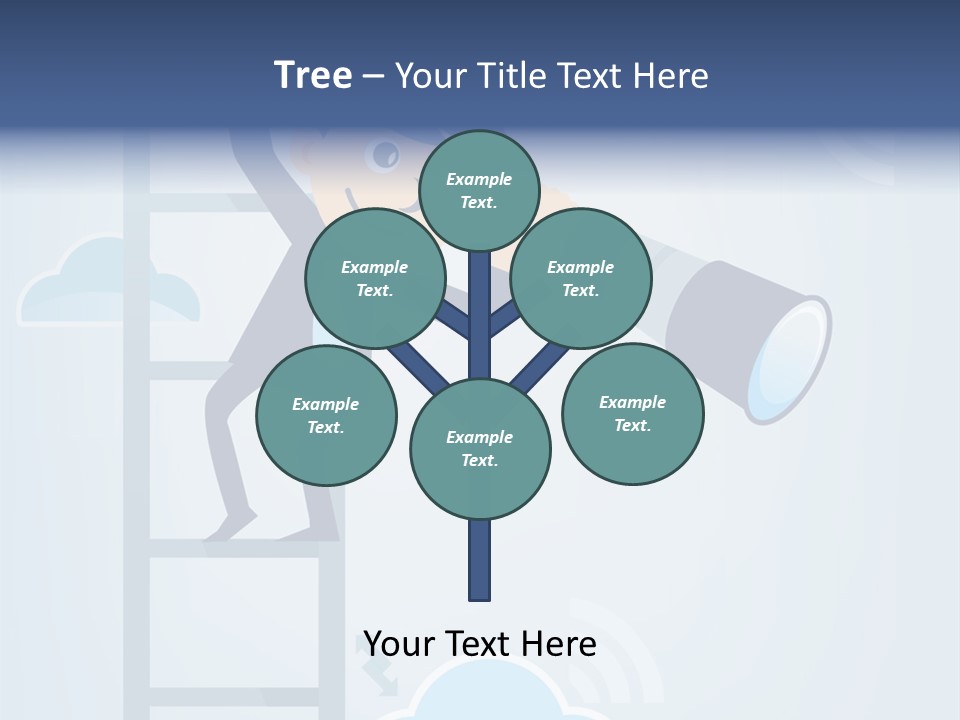 Stair Cooperation Planning PowerPoint Template