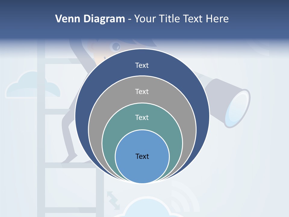 Stair Cooperation Planning PowerPoint Template